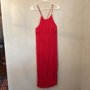 Stillwater red slip dress size large